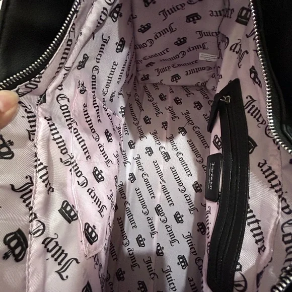 Juicy Couture Black Tote with Pink Charm - Picture 5 of 6